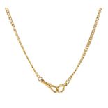 18ct gold watch chain with clips