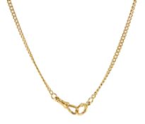 18ct gold watch chain with clips