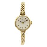 Rodania ladies 9ct gold manual wind wristwatch