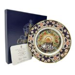Limited edition Royal Crown Derby Christmas plate