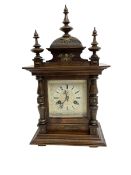 Juhngans - 8-day oak cased mantle clock c1910