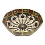 Royal Crown Derby Imari bowl of octagonal form