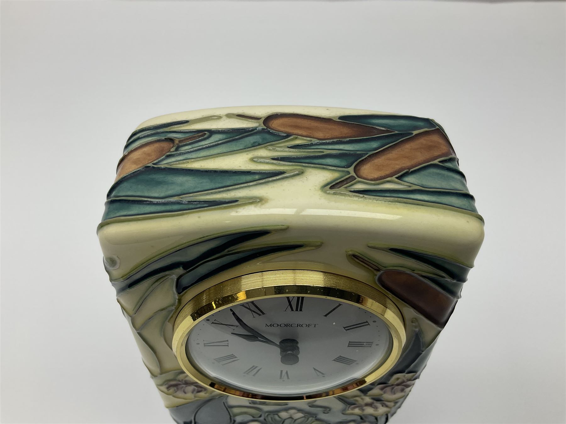 Moorcroft mantel clock - Image 4 of 7