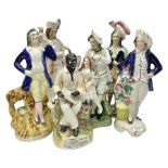 19th century and later Staffordshire pottery figures