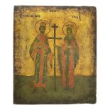 Early 20th century Greek Orthodox hand painted icon