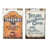 Two sided painted advertising sign