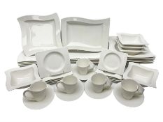 Villeroy & Boch New Wave pattern dinner and tea service for five people