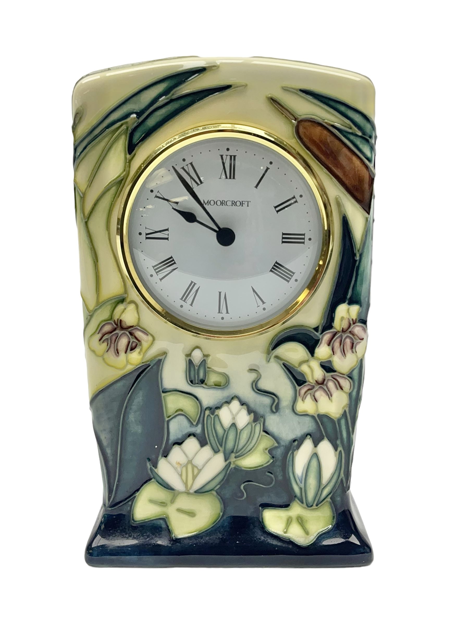 Moorcroft mantel clock