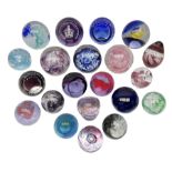 Collection of paperweights to include Caithness and similar