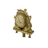 20th century - continental 8-day wall hanging Cartel clock in a carved and gilded wooden case