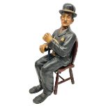 Large painted composite figure of Charlie Chaplin