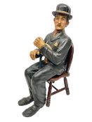 Large painted composite figure of Charlie Chaplin