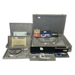 Collection of Moore & Wright and similar micrometers and gauges