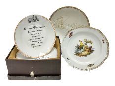 Meissen plate decorated with chickens