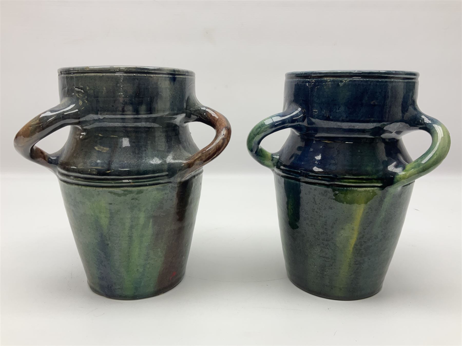 Pair of Art Nouveau style vases - Image 2 of 7