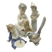 Three Lladro figures