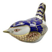 Royal Crown Derby paperweight in the form of a wren