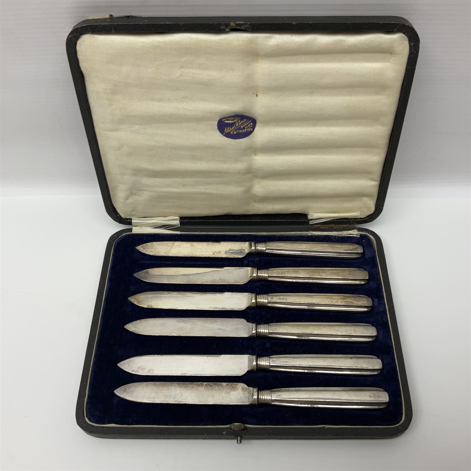 Early 20th century set of six silver handled knives - Image 2 of 9