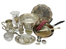 Quantity of silver plate