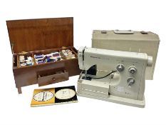 Husqvarna combina II sewing machine in case