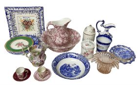 Burleigh Victorian Chintz pattern jug and bowl