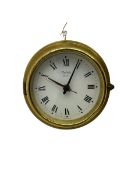 Quartz battery operated ships bulkhead clock