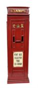 Wooden painted post box cupboard