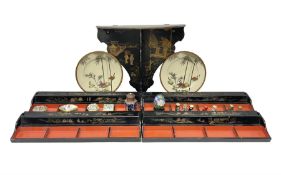 Oriental lacquer shelf