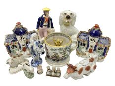 Victorian Staffordshire style ceramics