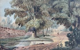 Attrib. Edward Dayes (British 1763-1804): 'An Essex Byway'