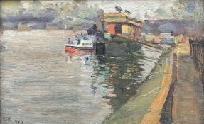 EOJ (British early 20th century): Canal Scene