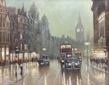 Steven Scholes (Northern British 1952-): 'Whitehall - London 1962'