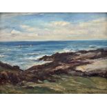 Owen Bowen (Staithes Group 1873-1967): 'A Rock Bound Coast - Solway Firth Kirkcudbrightshire'