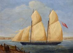 JCU Tuck (English 20th century): British Sailing Yacht