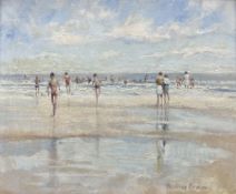 Pauline Brown (British 1926-): 'Bathers at Low Tide'