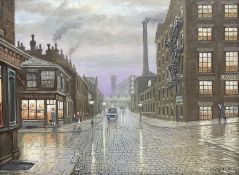 Steven Scholes (Northern British 1952-): 'Piercy Street - Manchester 1962'
