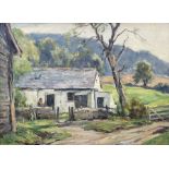 Owen Bowen (Staithes Group 1873-1967): 'The Little Farm - Llanferres' North Wales