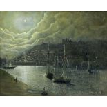 B Pearson (20th century): Whitby by Moonlight