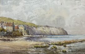 Edward H Simpson (British 1901-1989): 'Robin Hood's Bay from the Beach'
