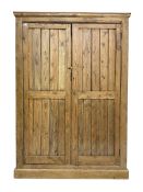 19th century pitch pine housekeepers cupboard