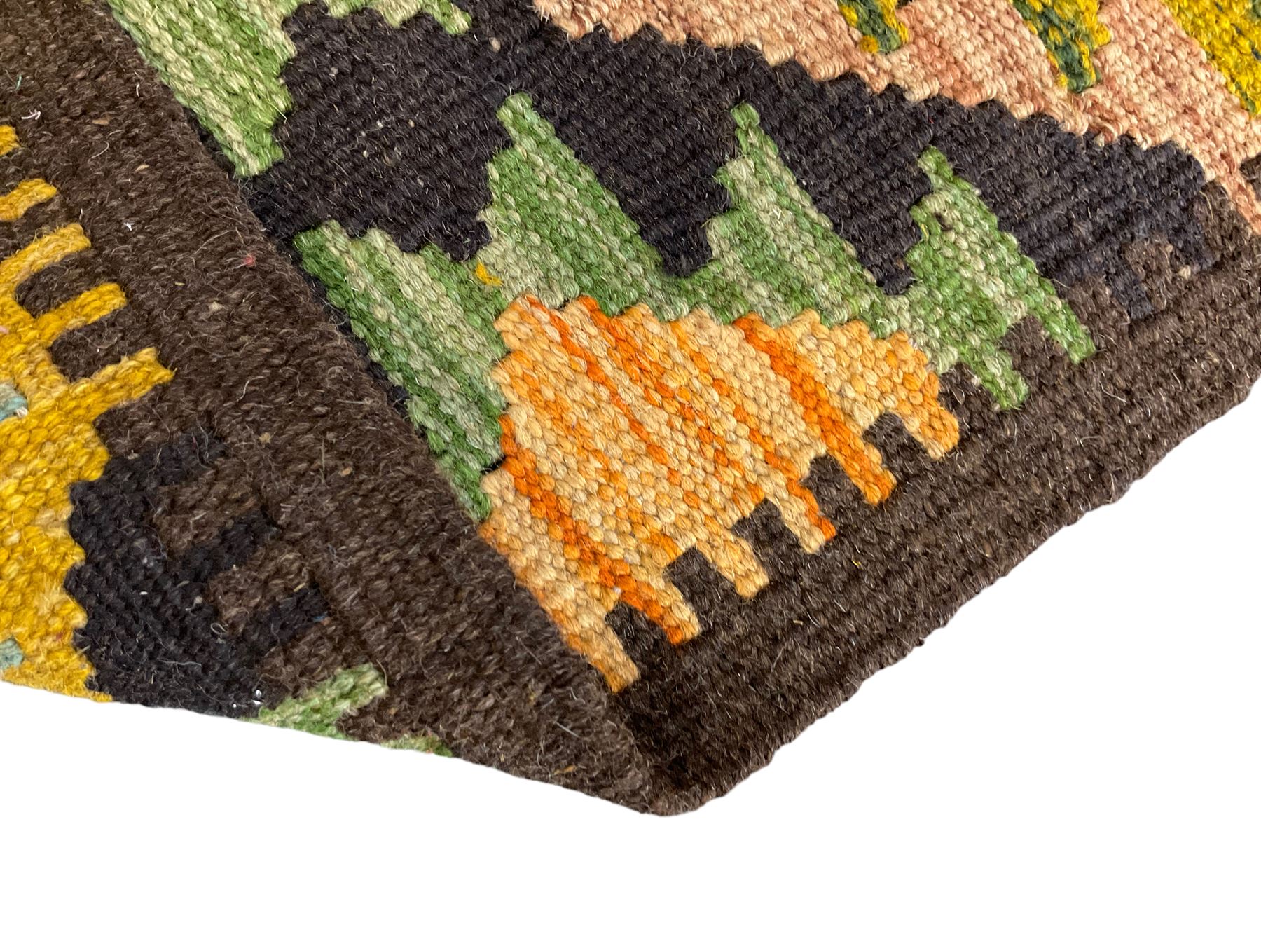 Afghan Maimana Kilim multi-colour runner rug - Image 3 of 4