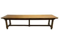 Large 19th century oak ecclesiastical refectory table