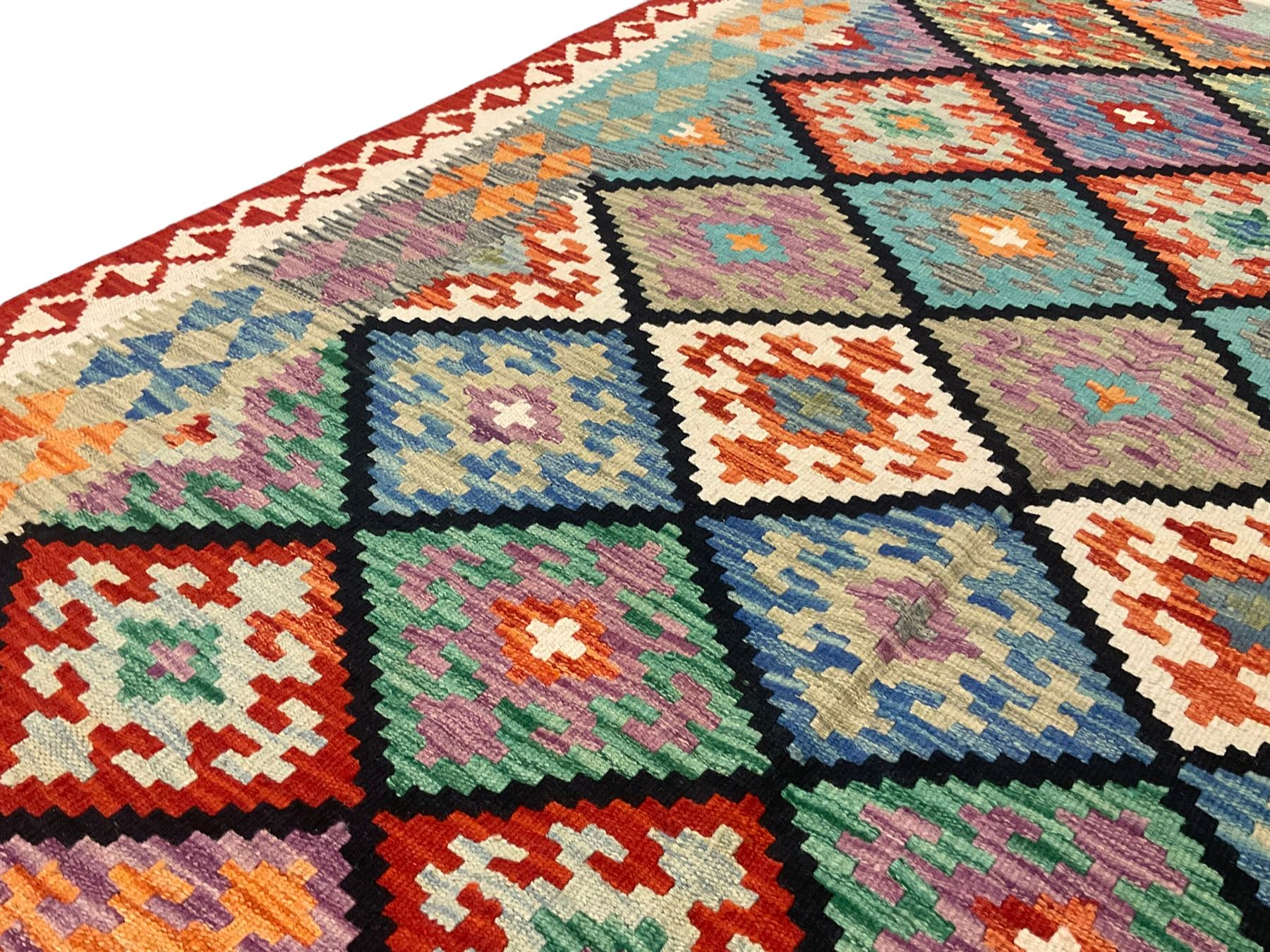 Anatolian Turkish Kilim multi-colour rug - Image 5 of 6