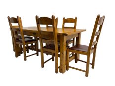 Polished pine dining tale