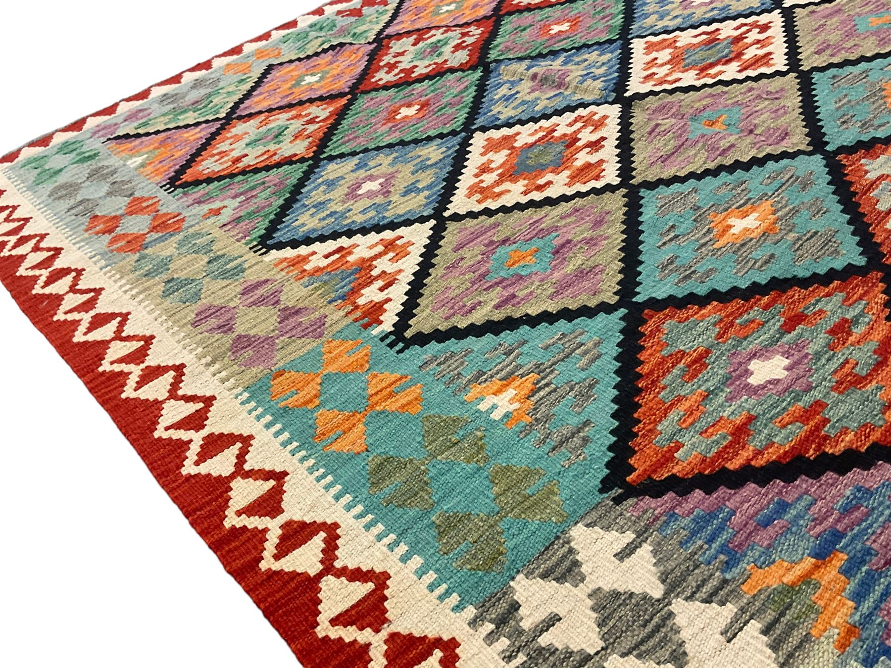 Anatolian Turkish Kilim multi-colour rug - Image 4 of 6