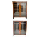 19th century mahogany bookcase display cabinet