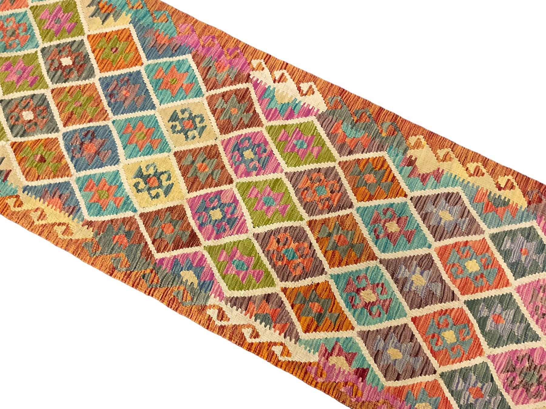 Anatolian Turkish Kilim multi-colour runner rug - Image 2 of 6