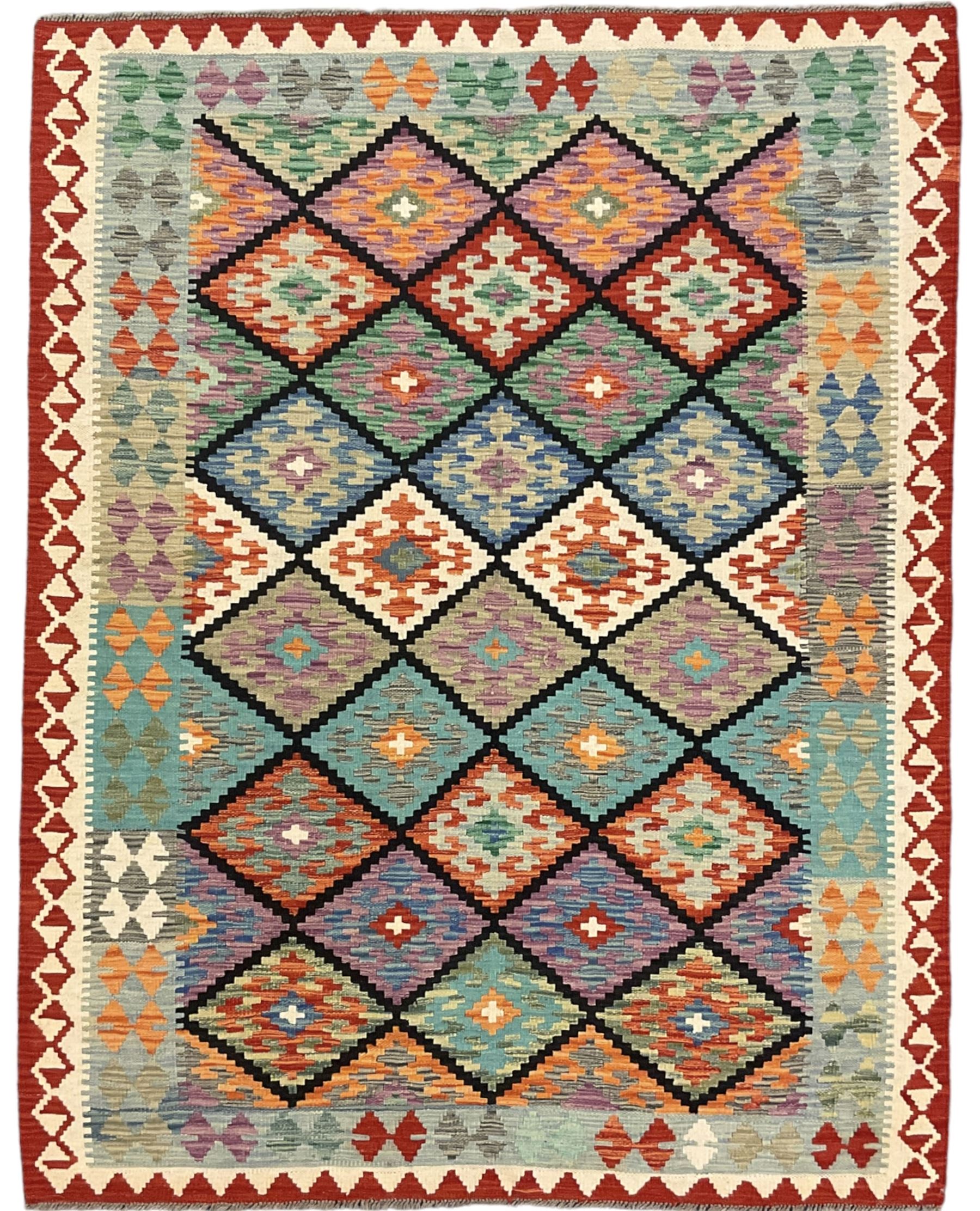 Anatolian Turkish Kilim multi-colour rug