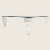 Gallotti and Radice - contemporary glass coffee table