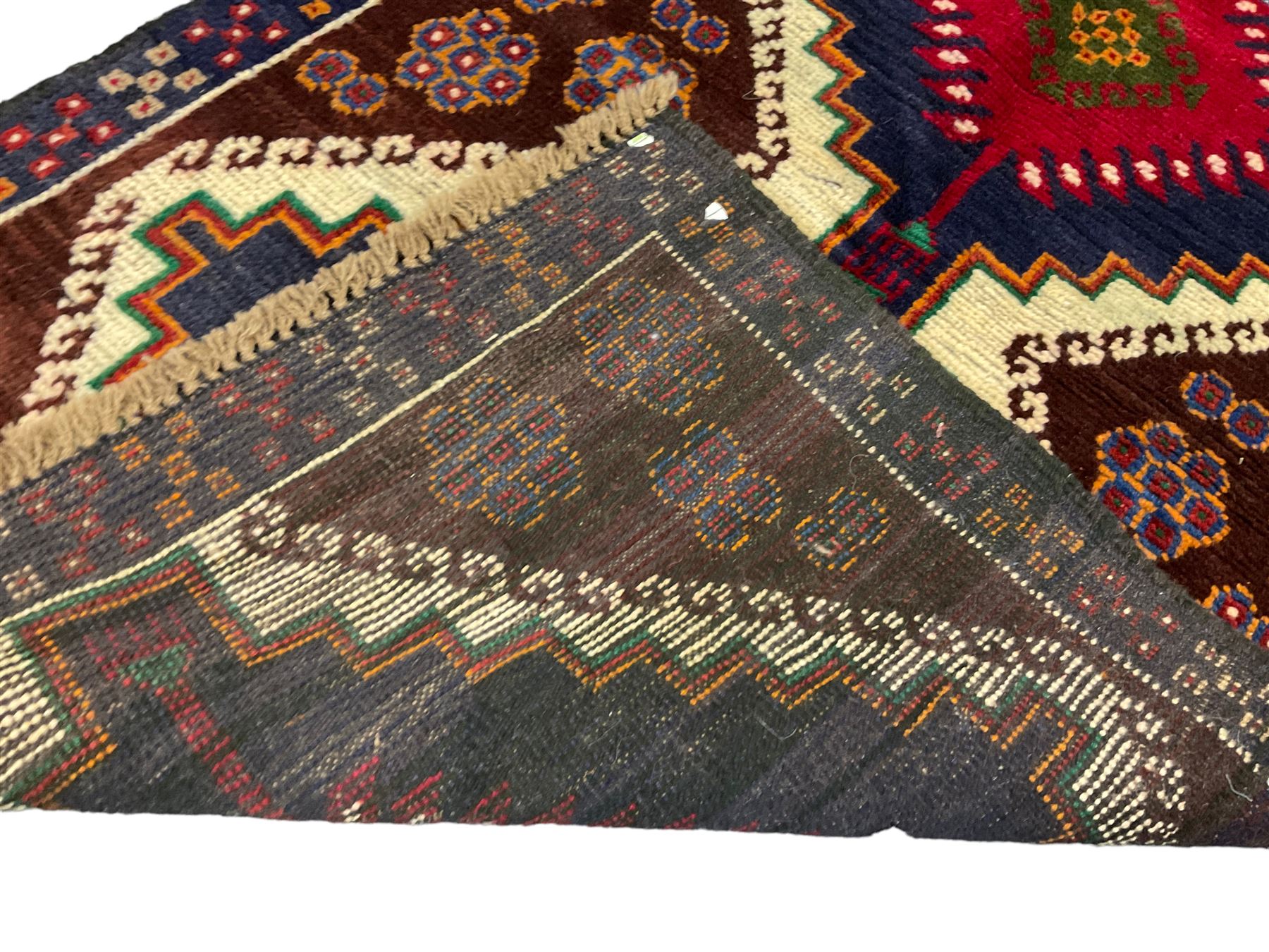 Turkish indigo ground rug - Image 5 of 5